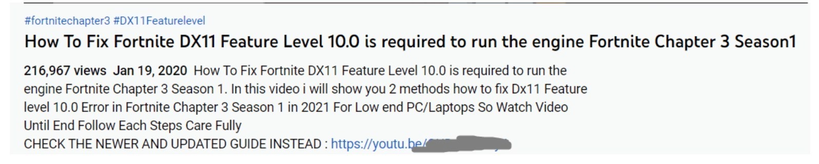 example of youtube relevant keywords