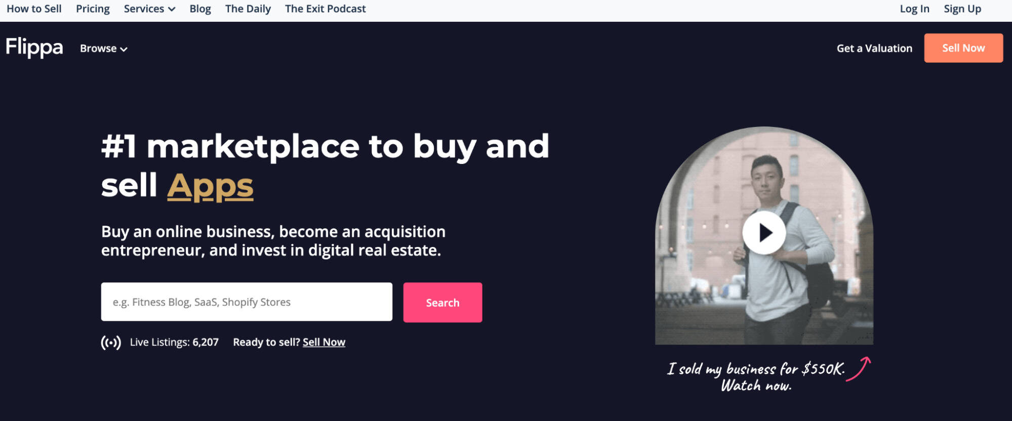 flippa-homepage-affiliate-marketing-software