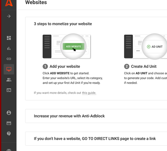 Create campaigns with Adsterra