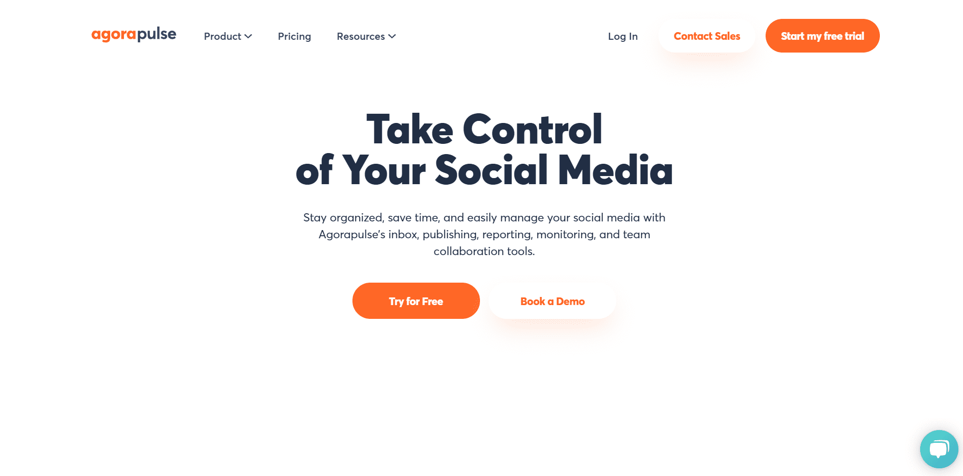 Agorapulse home page