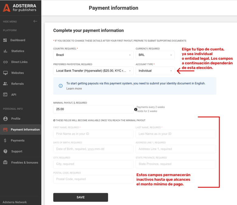 C&oacute;mo elegir los pagos en moneda local