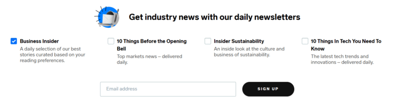 Offer users a choice