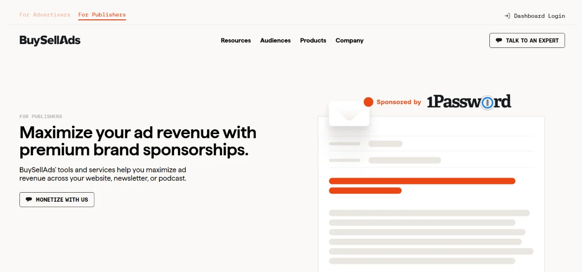 buysellads-for-content-creators