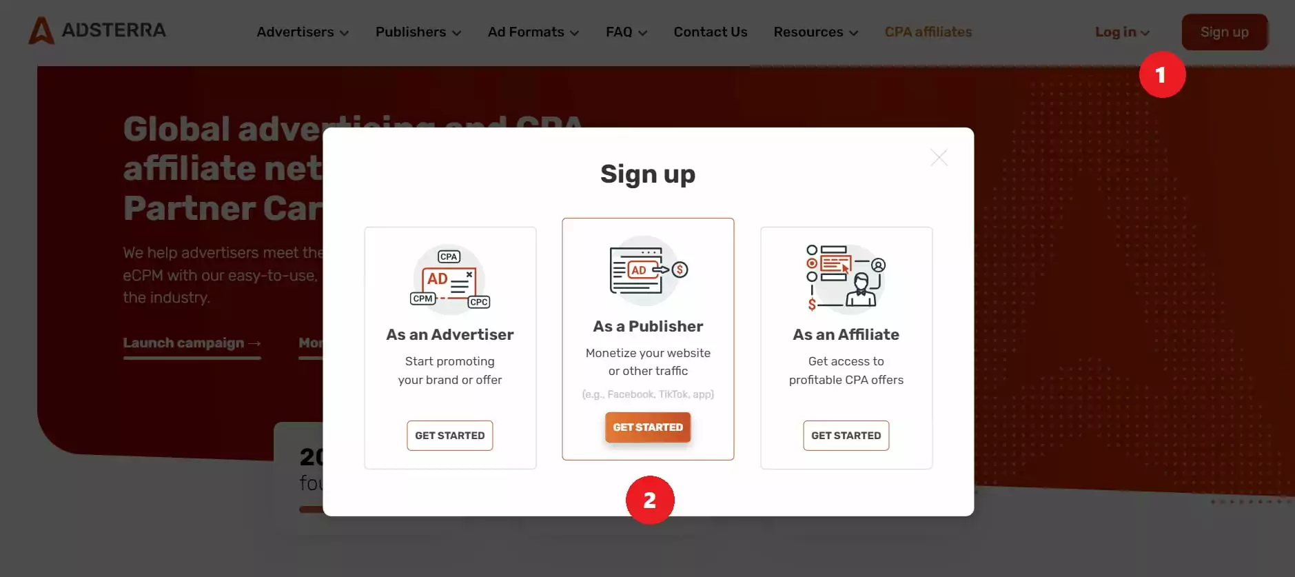 Getting started with Adsterra as a publisher