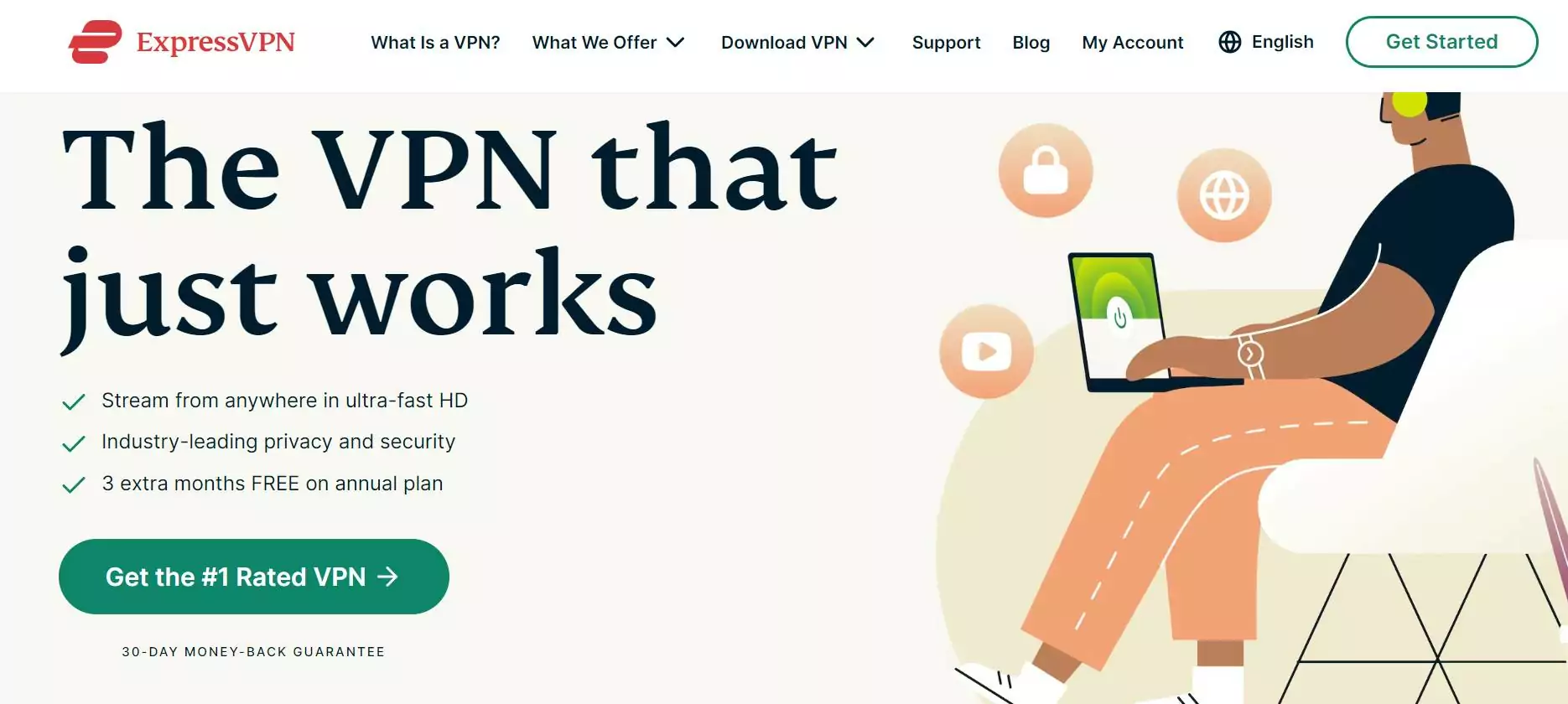 Example of a creative landing page