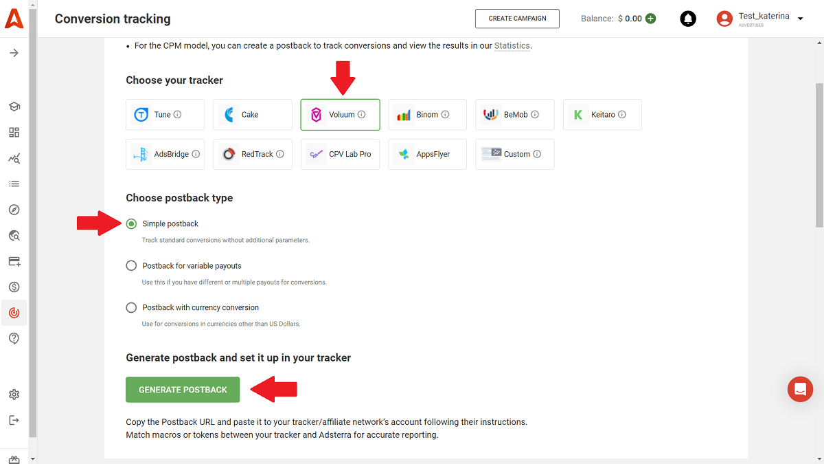 Postback setup practice #1: Generating postback URLs in your traffic source