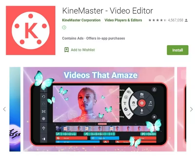 A Google Play Store page example