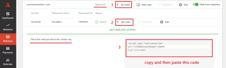 How to get Social Bar code