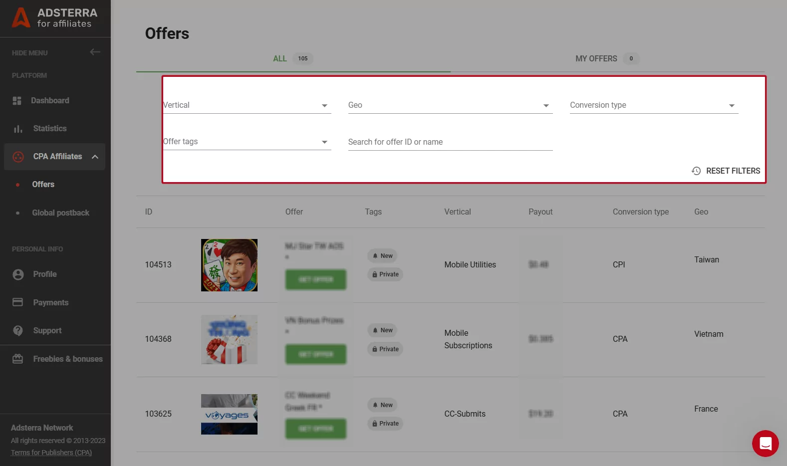 how-to-use-filters-on-cpa-platform