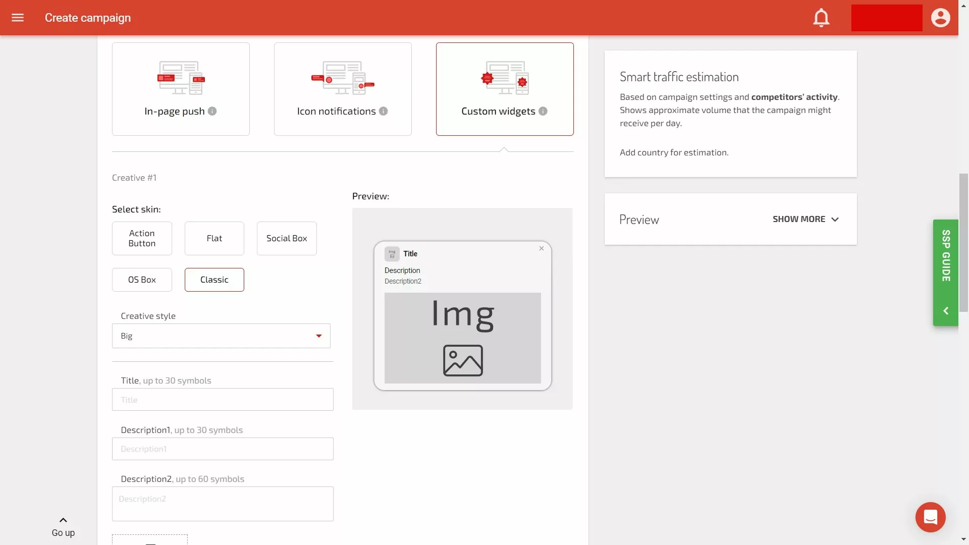 interfaz-de-configuracion-para-crear-una-campana-en-Adsterra