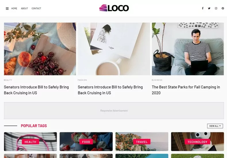 Loco Blogger Template