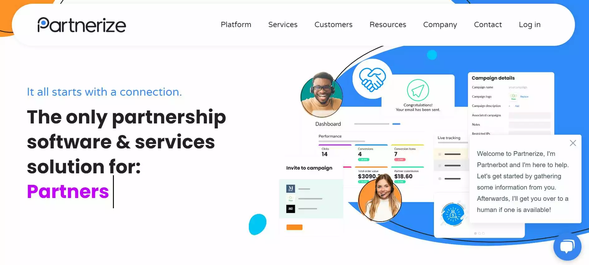 Partnerize-home-page