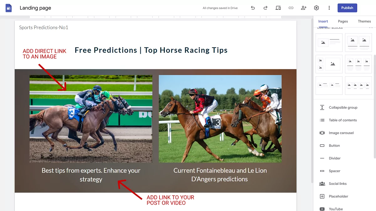 placing-smart-links-to-a-google-site