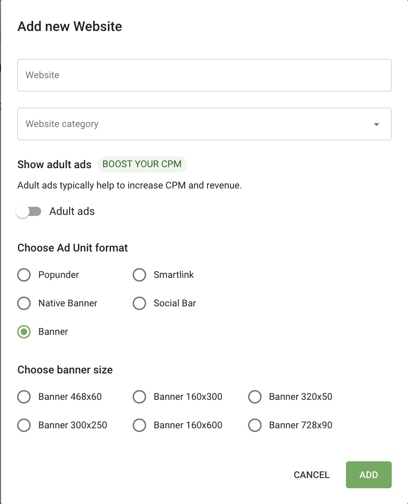 Como começar com a Adsterra?