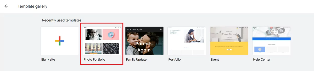 google-site-templates